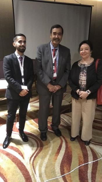 Designing EG-CID, with the director of the DAAD Regional Office Cairo Ms. Isabell Mering, Dr. Mohamed Abed and Mr. Dimitrios Moschos.